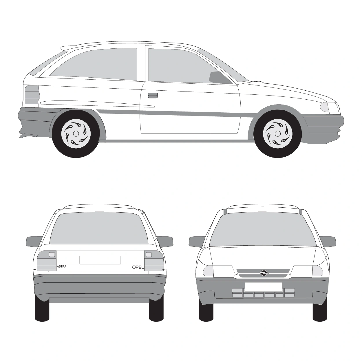ASTRA MK III (F) HATCHBACK (T92)
