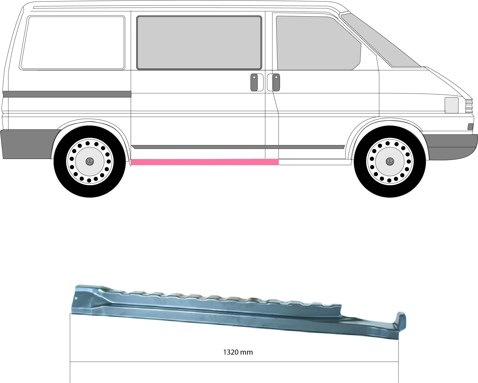 VW TRANSPORTER IV KOMBI (70XA)