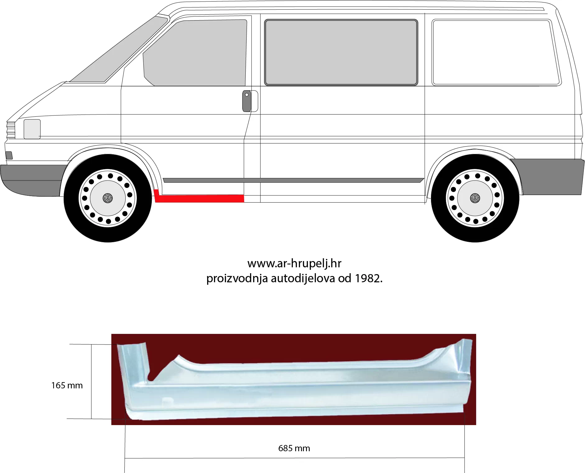 VW TRANSPORTER IV CHASSIS (70XD)