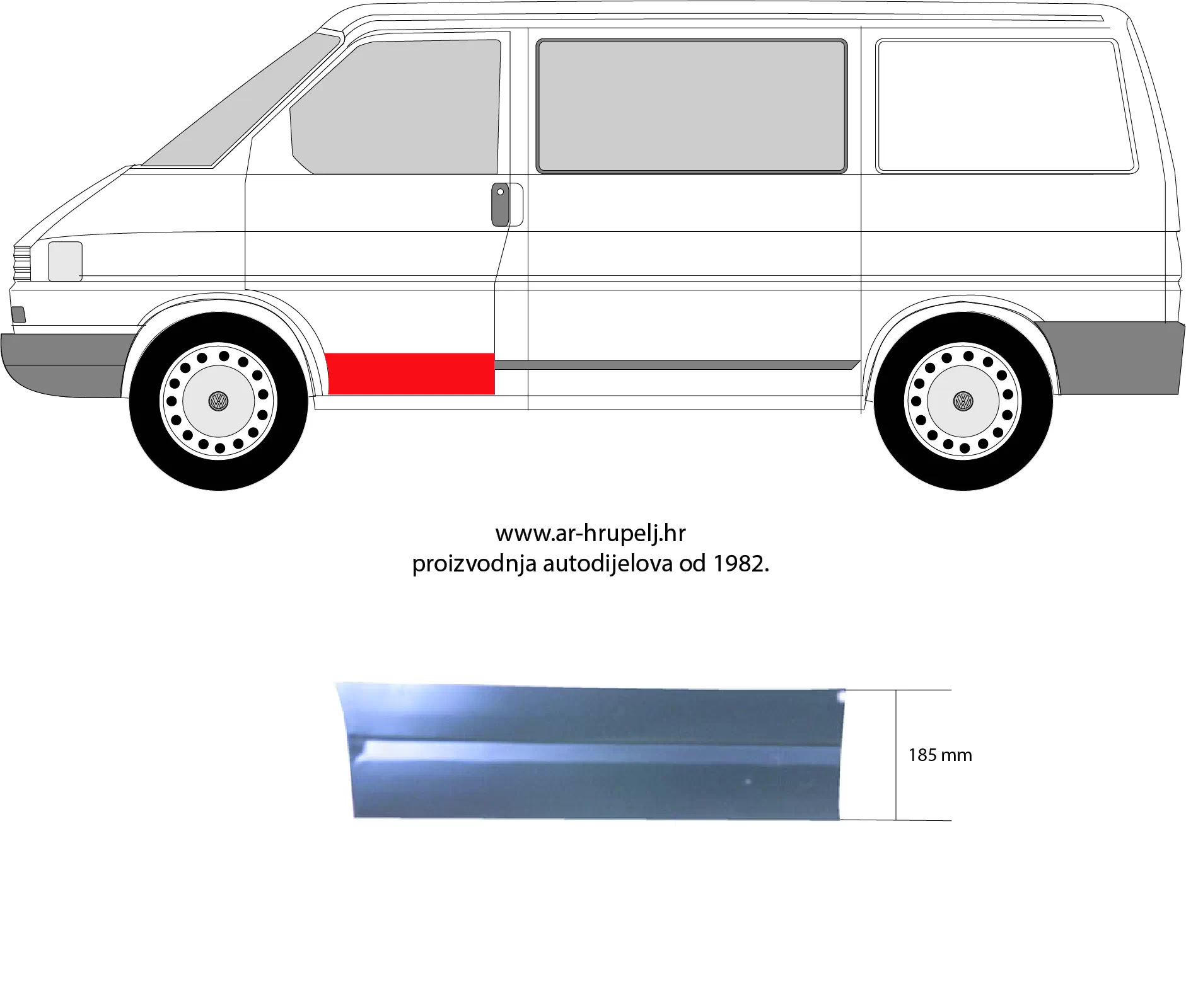 VW TRANSPORTER / CARAVELLE IV BUS (70XB, 70XC, 7DB, 7