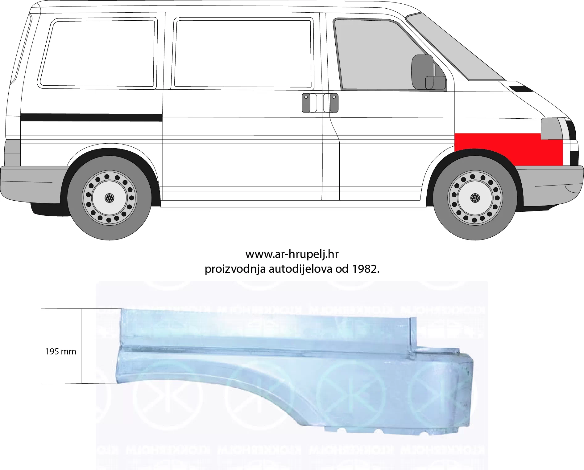 VW TRANSPORTER IV CHASSIS (70XD)